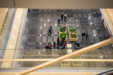 RIGA, LATVIA - January, 2018: Interior space of Latvian National Libraryのeditorial素材