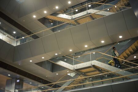RIGA, LATVIA - January, 2018: Interior space of Latvian National Libraryのeditorial素材