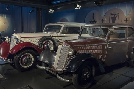 RIGA, LATVIA-February 18, 2019: 1939 DKW in the Riga Motor Museumのeditorial素材