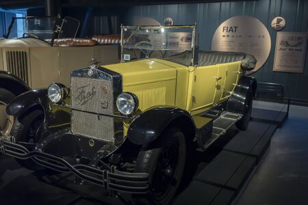 RIGA, LATVIA-February 18, 2019: 1926 Fiat 503 Torpedo in the Riga Motor Museumのeditorial素材