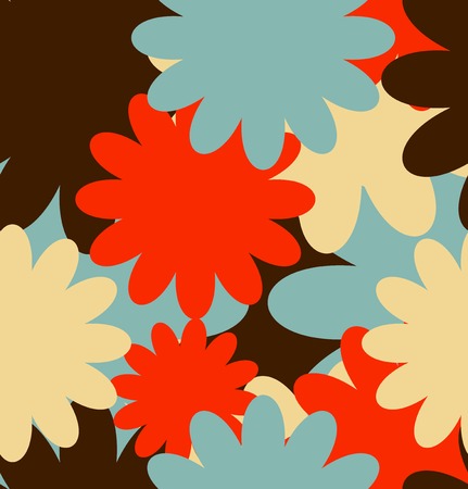Floral seamless pattern. Vector background. Vector illustration.のイラスト素材
