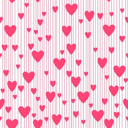 Abstract hearts pattern, vector background. Seamless pattern. Vector illustration that can be copied without any seams. Good for Valentine's Day cards and other design.のイラスト素材