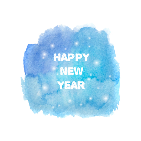 Happy New Year 2016 greeting card. Bright blue spot.  のイラスト素材