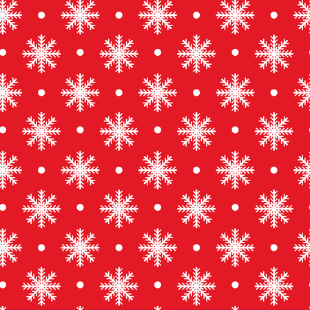 Seamless Christmas pattern. New Year theme. Background with snowflakes  can be copied without any seams. Vector illustration. Winter endless texture can be used for printing onto fabric and paper or scrap booking.のイラスト素材