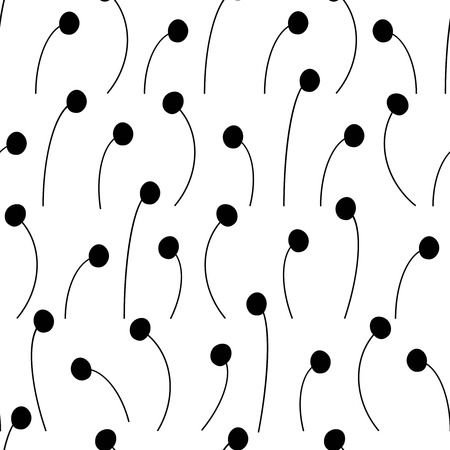 Black and white geometric seamless pattern. Abstract background without seams.のイラスト素材