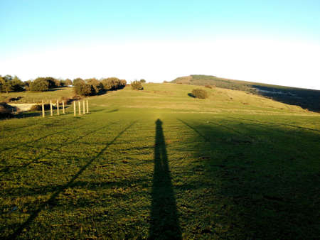 Shadow at sunsetの素材