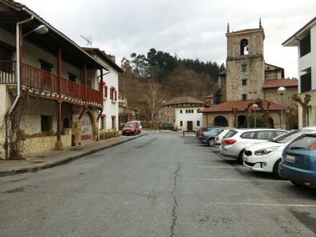 Street with church の素材