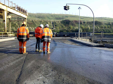 Workers in an industryの素材