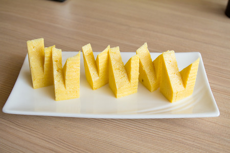 Japanese food name Tamagoの写真素材