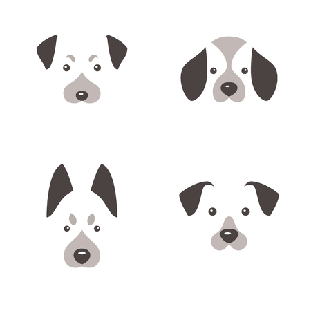 Dog logo. Dog icon set. Vector illustration.の写真素材