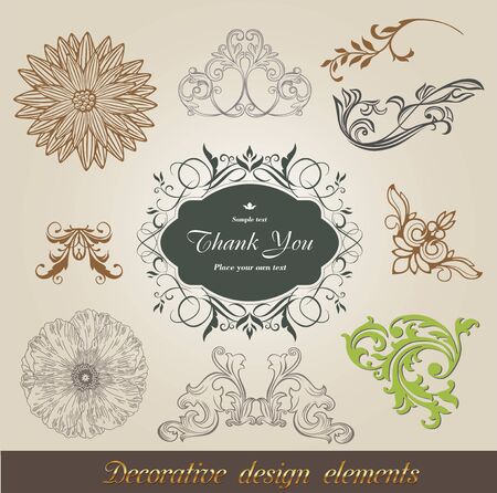 Vintage Design, vintage, classicial design, border, flower, corner, elegant design, vintage pattern, vector, eps, vintage decoration, tatooのイラスト素材