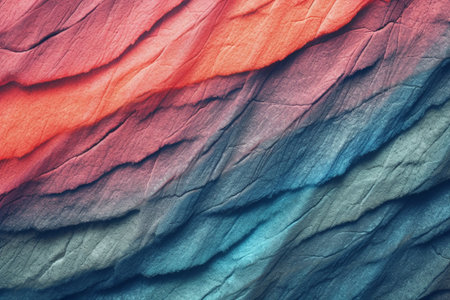 Colorful abstract background. Close up view of multicolored paper.の素材
