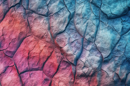 Colorful abstract background. Colorful texture of cracked stone surface.の素材