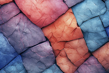 Colorful stone background. Abstract stone texture. Colorful stone background.の素材