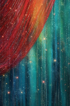 abstract galaxy background with some smooth lines in it and some rays in itの素材