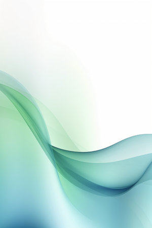 Abstract background with blue transparent waves. Vector illustration. Clip-artの素材