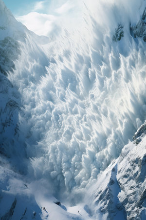 Beautiful view of the glacier in Cordillera Blanca, Peruの素材