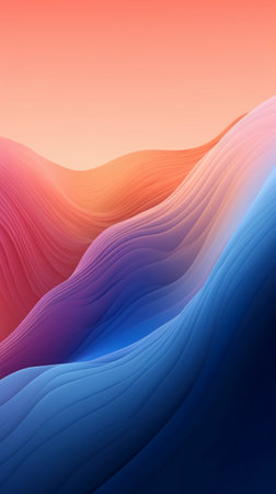 abstract background with blue, pink and purple waves. vector illustrationの素材