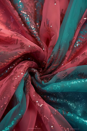 Texture, background, pattern, postcard, silk fabric, emerald green with sequins, this fabric will decorate your design, you will be the bestの素材