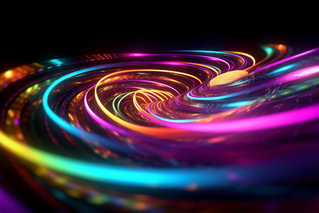 Abstract fractal. Fractal art background for creative design. Decoration for wallpaper, desktop, poster, cover booklet. Print for clothes, t-shirt. Creative illustration for designの素材