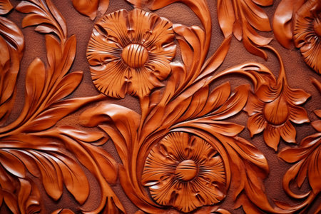 carved wood wall close up background, wood carving, carvingsの素材