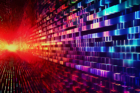 abstract multicolor background with motion blurの素材