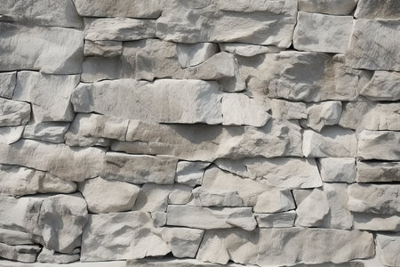 Background of stone wall texture. Closeup of stone wall texture.の素材