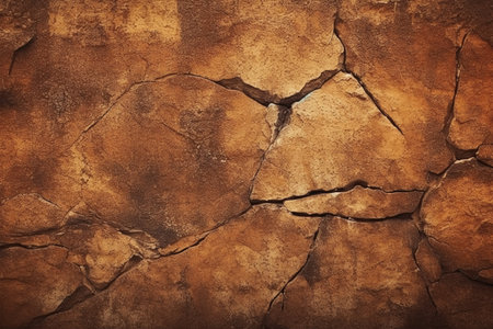 Brown grunge wall - Sandstone surface background. grunge textureの素材