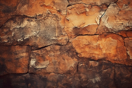 Texture of old stone wall with cracks and scratches. Abstract background for design.の素材