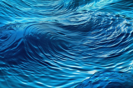 Water surface with ripples and waves. Water surface with ripplesの素材