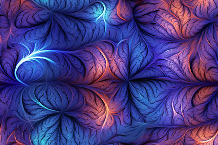 Abstract fractal. Fractal art background for creative design. Decoration for wallpaper, desktop, poster, cover booklet. Print for clothes, t-shirt. Creative illustration for designの素材