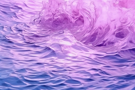 Abstract background of water with waves in purple and blue colors. Textureの素材