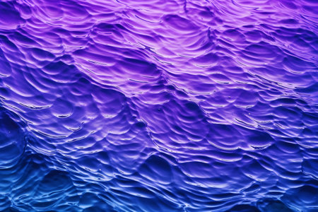 abstract background of water ripples in blue and purple colors.の素材