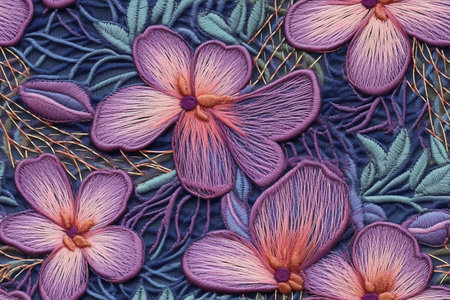 Fabric texture of flowers. tissue, textile, cloth, fabric, material, texture. photo studioの素材