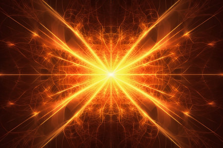 Abstract fractal. Fractal art background for creative design. Decoration for wallpaper, desktop, poster, cover booklet. Print for clothes, t-shirt. Creative illustration for designの素材