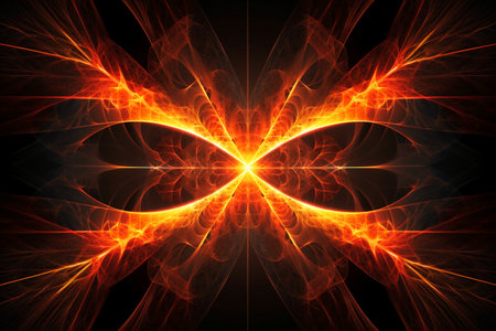 Abstract fractal. Fractal art background for creative design. Decoration for wallpaper, desktop, poster, cover booklet. Print for clothes, t-shirt. Creative illustration for designの素材