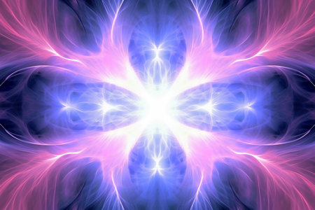 Abstract fractal. Fractal art background for creative design. Decoration for wallpaper, desktop, poster, cover booklet. Print for clothes, t-shirt. Creative illustration for designの素材