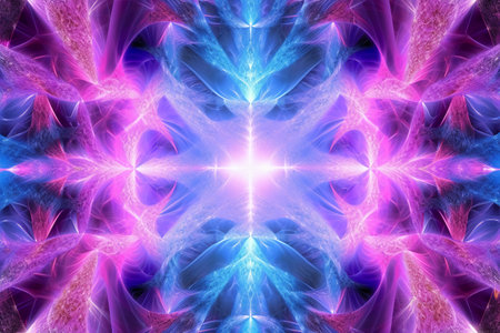 Abstract fractal. Fractal art background for creative design. Decoration for wallpaper, desktop, poster, cover booklet. Print for clothes, t-shirt. Creative illustration for designの素材