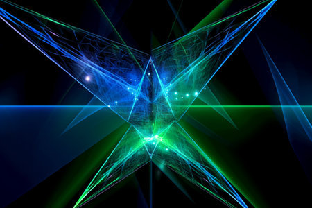 Abstract fractal. Fractal art background for creative design. Decoration for wallpaper, desktop, poster, cover booklet. Print for clothes, t-shirt. Creative illustration for designの素材