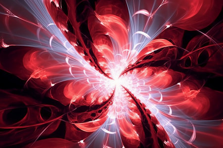 Abstract fractal. Fractal art background for creative design. Decoration for wallpaper, desktop, poster, cover booklet. Print for clothes, t-shirt. Creative illustration for designの素材