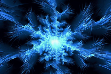 Abstract fractal. Fractal art background for creative design. Decoration for wallpaper, desktop, poster, cover booklet. Print for clothes, t-shirt. Creative illustration for designの素材