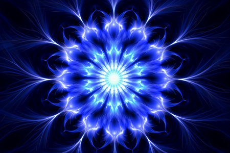 Abstract fractal. Fractal art background for creative design. Decoration for wallpaper, desktop, poster, cover booklet. Print for clothes, t-shirt. Creative illustration for designの素材