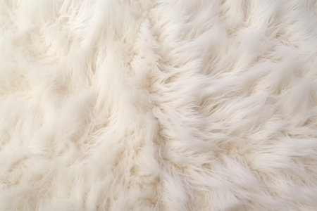 White fur texture background. Close up of sheep wool texture for design.の素材