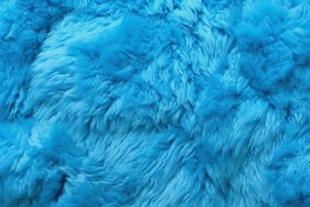 Blue fur texture. Abstract background and texture for design. 3d rendering.の素材