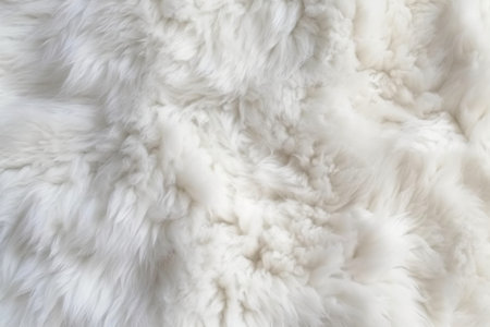 White fur texture background. Abstract white fur texture background. Fluffy white fur texture.の素材