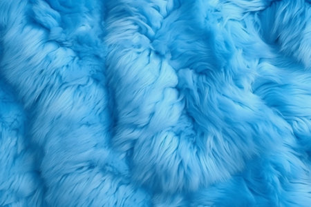 Blue fur texture. Abstract background and texture for design. 3d rendering.の素材