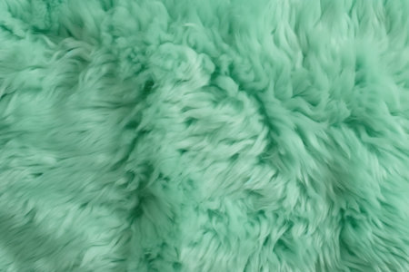 Close-up of green fur texture. Abstract background and texture for design.の素材