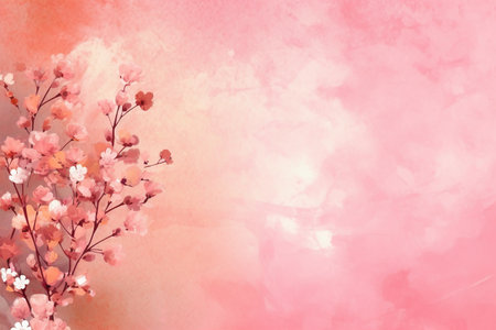 cherry blossom background in soft color and blur style for your designの素材