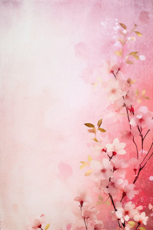 cherry blossom background with space for text, cherry blossom backgroundの素材