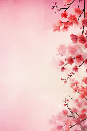 cherry blossom background with space for text, cherry blossom backgroundの素材